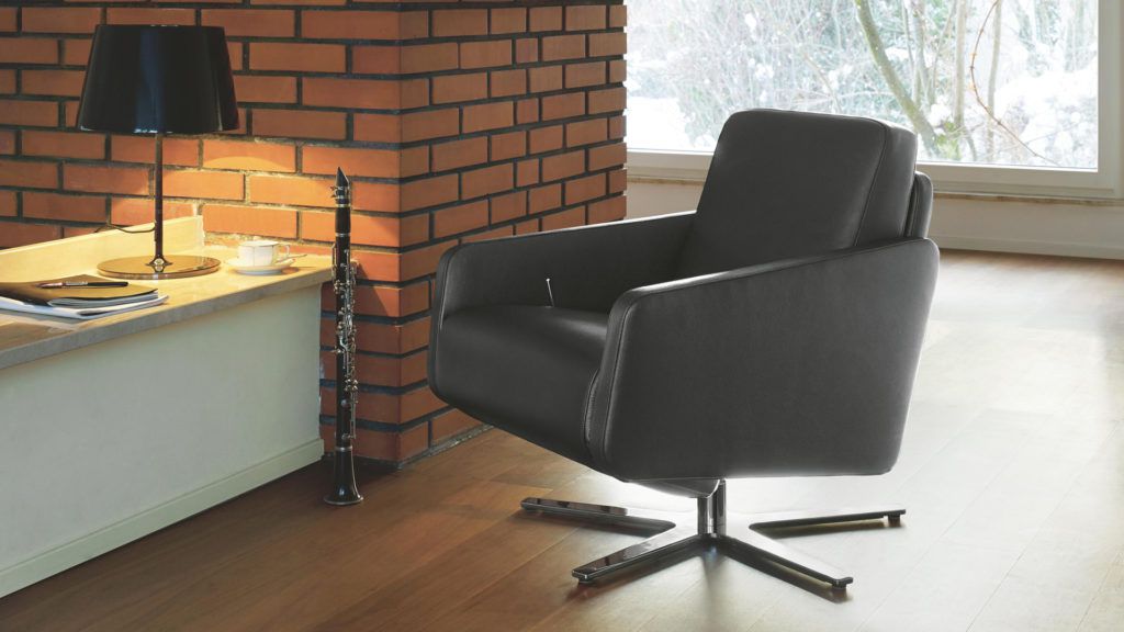 Intertime_Nano_relaxfauteul_leer