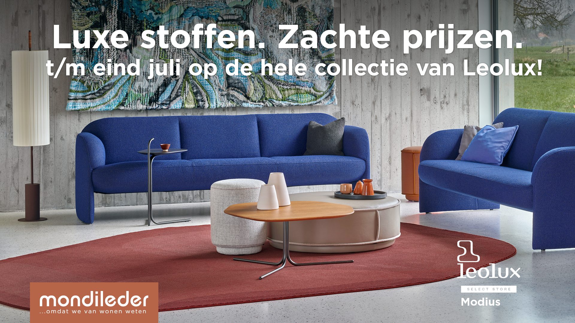 Leolux stoffen actie